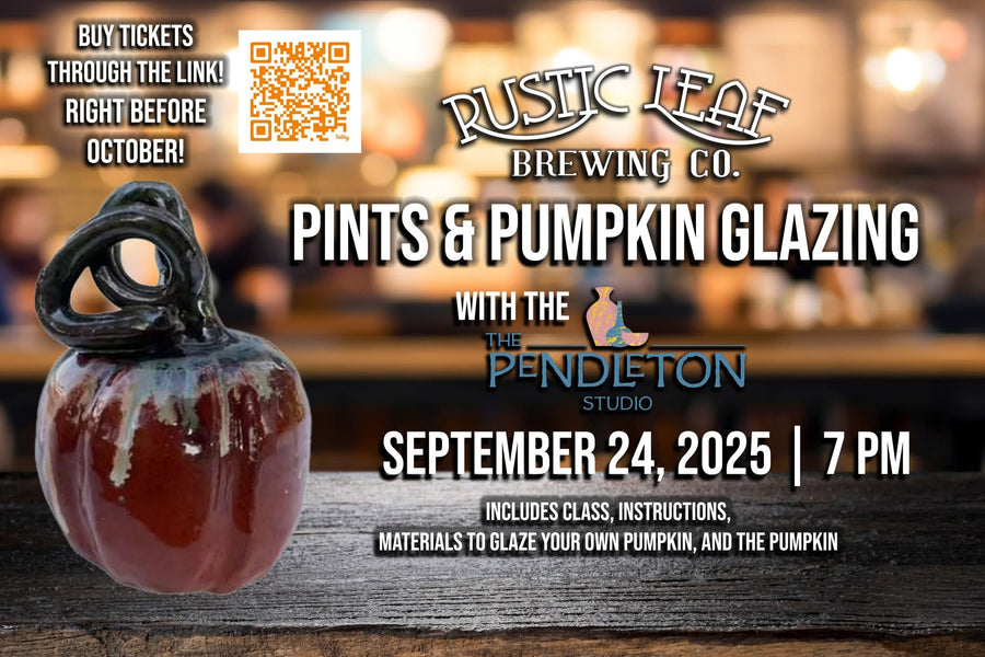 September 24th Rustic Leaf Pumpkin Glazing