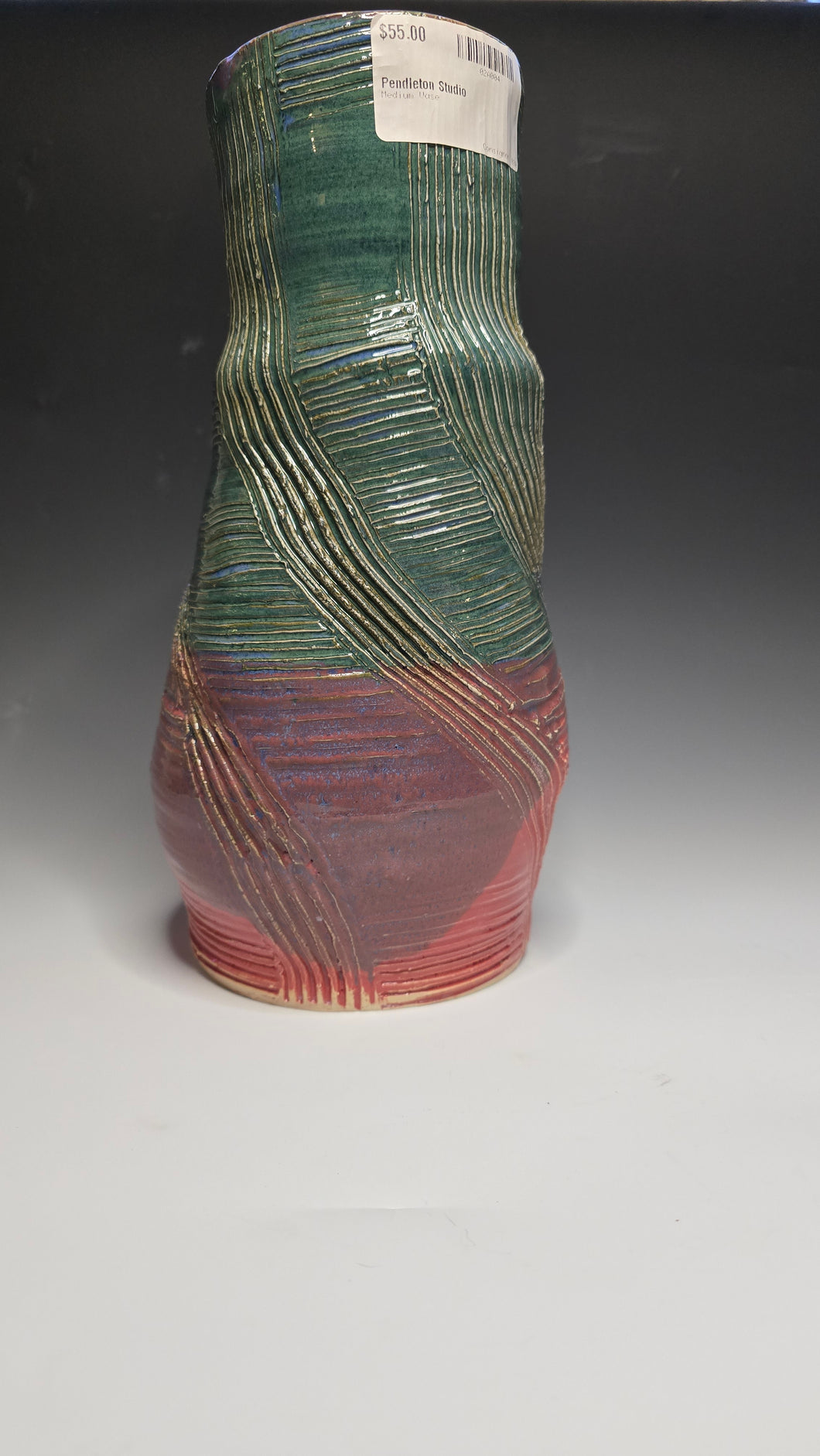 Sunset Swirl Vase