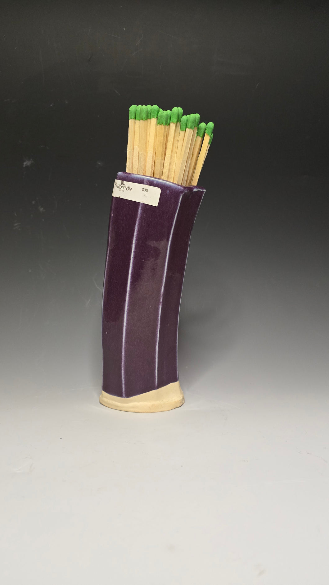 Plum Matchstick Holder